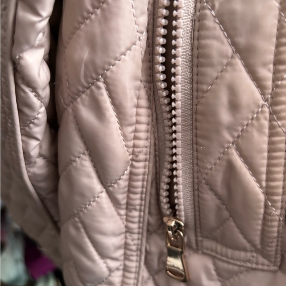 Calvin Klein Beige with dark brown piping coat - Picture 8 of 8